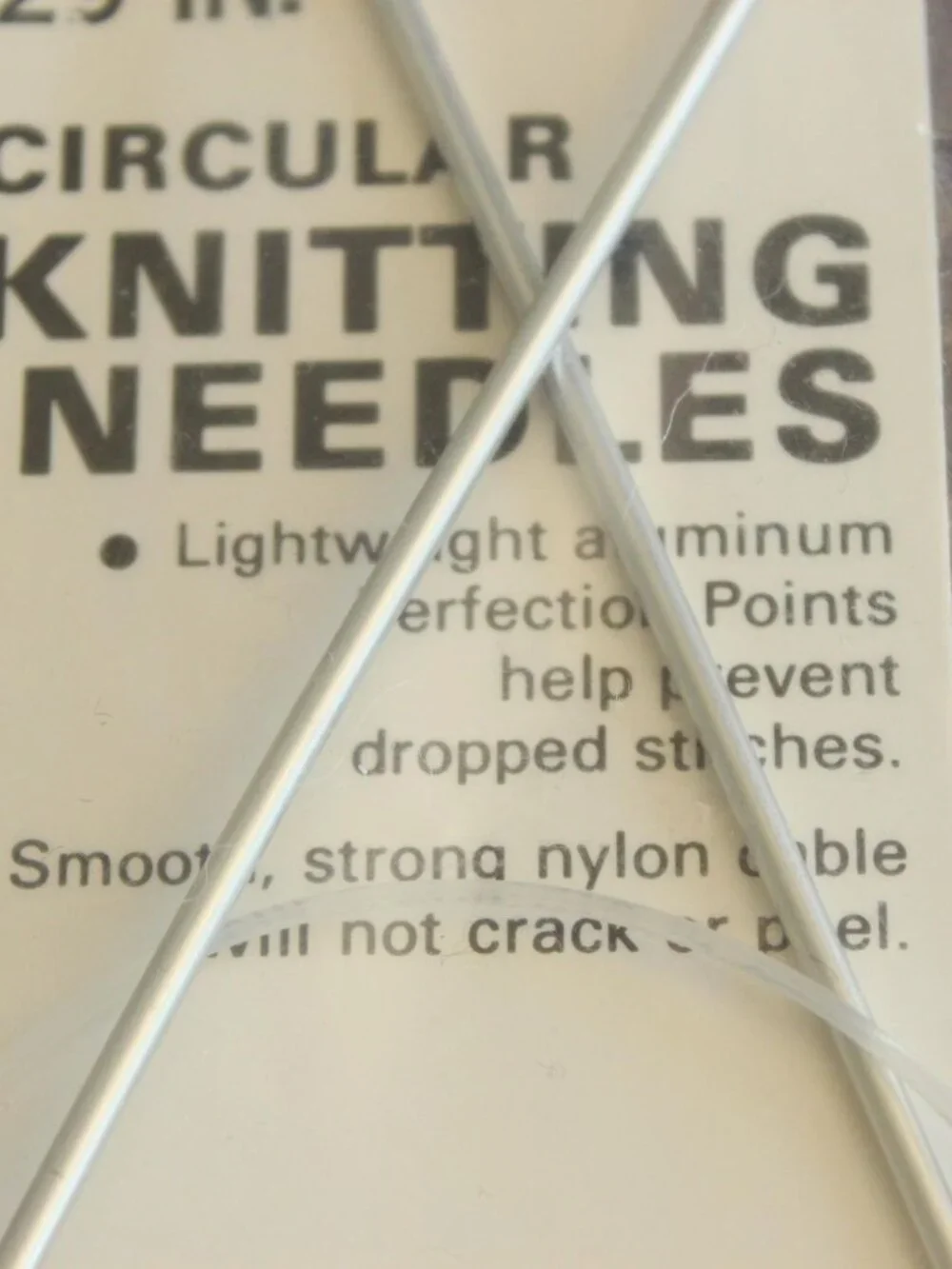 Vintage 1970s Knitting Needles, NOS Boye Size 1 Circular 29